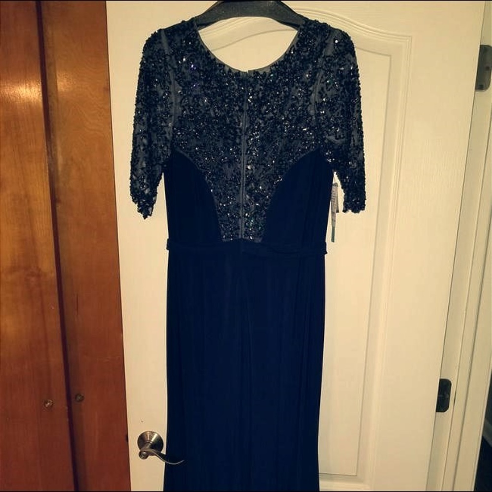 Camille la Vie  Navy 8597m Formal Dress